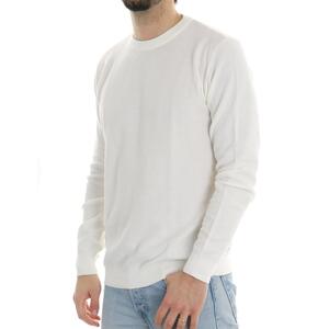 MAGLIA BASIC SSEINSE BIANCO